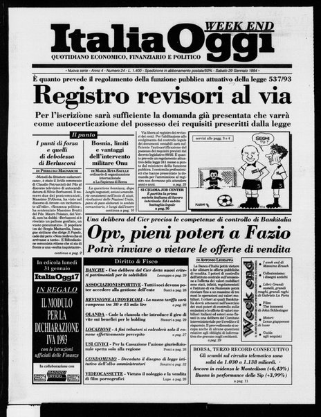 Italia oggi : quotidiano di economia finanza e politica